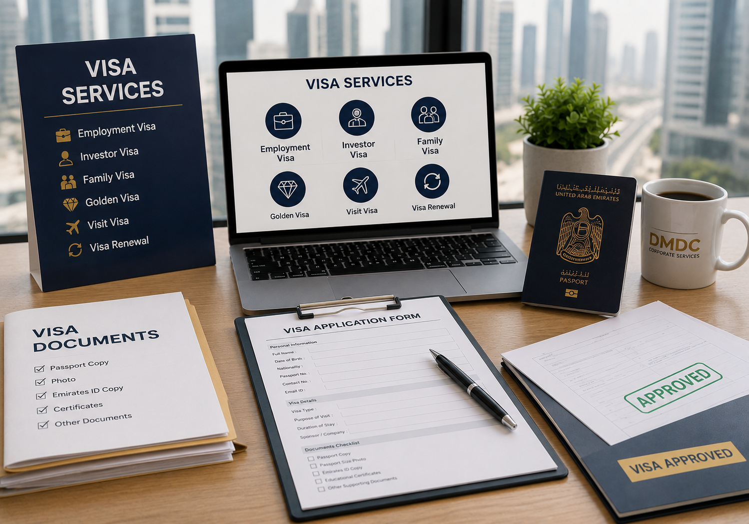 Replaceable reference visual for Employment Visa Services Dubai